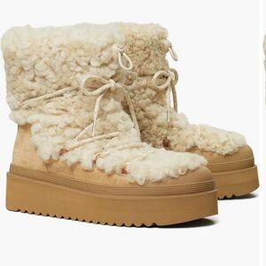 Tory Burch Women's Shearling Snow Boots